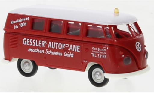 Coche miniatura Volkswagen T1 1/87 Brekina b camionnette Gesslers Gesslers chariot-grue 1960 Volkswagen T1 1/87 Brekina b camionnette Gesslers Gesslers chariot-grue 1960 coche miniatura
