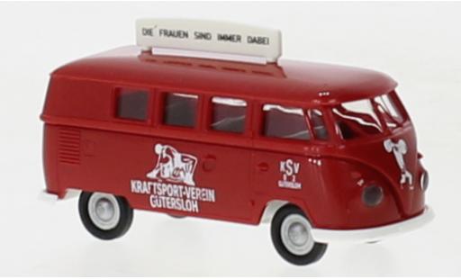 Coche miniatura Volkswagen T1 1/87 Brekina b camionnette KSV Gütersloh 1960 Volkswagen T1 1/87 Brekina b camionnette KSV Gütersloh 1960 coche miniatura