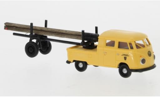 Coche miniatura Volkswagen T1 1/87 Brekina b Doka avec Trailer Autrichien Post 1960 Volkswagen T1 1/87 Brekina b Doka avec Trailer Autrichien Post 1960 coche miniatura