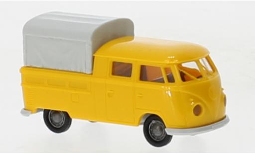 Coche miniatura Volkswagen T1 1/87 Brekina b Doka amarillo 1960 Volkswagen T1 1/87 Brekina b Doka amarillo 1960 coche miniatura