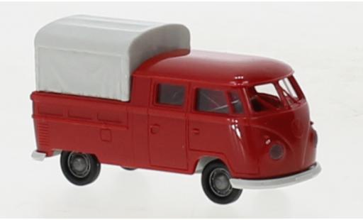 Coche miniatura Volkswagen T1 1/87 Brekina b Doka rouge 1960 Volkswagen T1 1/87 Brekina b Doka rouge 1960 coche miniatura
