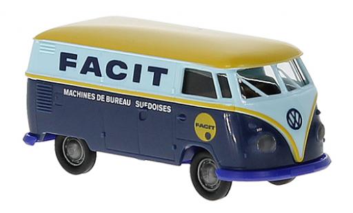 Coche miniatura Volkswagen T1 1/87 Brekina b fourgon Facit 1960 Volkswagen T1 1/87 Brekina b fourgon Facit 1960 coche miniatura