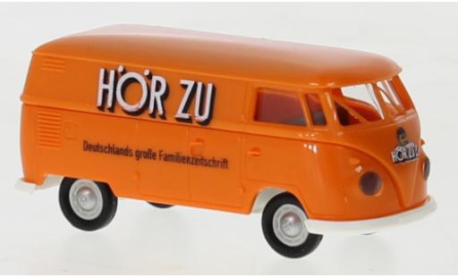 Coche miniatura Volkswagen T1 1/87 Brekina b fourgon HörZu naranja Hörzu 1960 Volkswagen T1 1/87 Brekina b fourgon HörZu naranja Hörzu 1960 coche miniatura