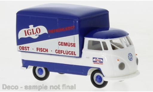 Coche miniatura Volkswagen T1 1/87 Brekina b Großraum-wagon conteneur Iglo 1960 Volkswagen T1 1/87 Brekina b Großraum-wagon conteneur Iglo 1960 coche miniatura