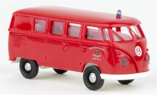 Coche miniatura Volkswagen T1 1/87 Brekina b KTW pompiers Solingen 1960 Volkswagen T1 1/87 Brekina b KTW pompiers Solingen 1960 coche miniatura