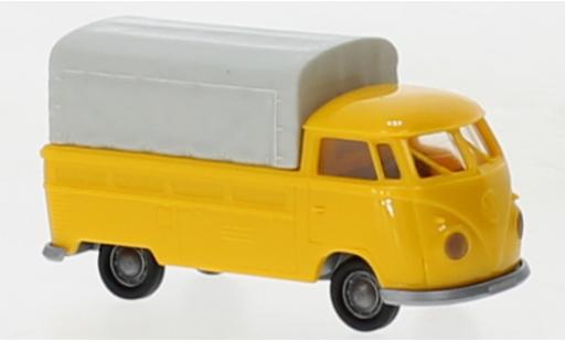 Coche miniatura Volkswagen T1 1/87 Brekina b plateforme amarillo 1960 Volkswagen T1 1/87 Brekina b plateforme amarillo 1960 coche miniatura