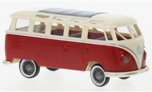 Coche miniatura Volkswagen T1 1/87 Brekina b Samba beige clair/rouge 1960 Volkswagen T1 1/87 Brekina b Samba beige clair/rouge 1960 coche miniatura