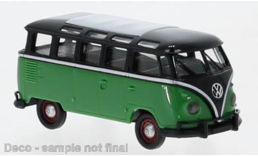 Coche miniatura Volkswagen T1 1/87 Brekina b Samba negro/verde 1960 Volkswagen T1 1/87 Brekina b Samba negro/verde 1960 coche miniatura
