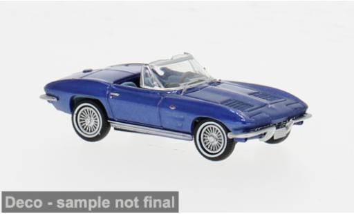 Chevrolet Corvette 1/87 Brekina C2 Cabrio metallise blau 1962 1:87 coche miniatura