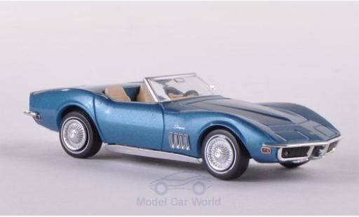 Chevrolet Corvette C3 1/87 Brekina (C3) Convertible metalico azul coche miniatura