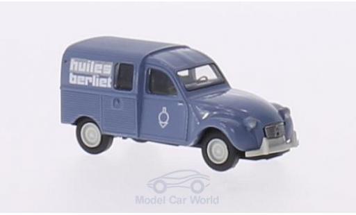 Citroen 2CV 1/87 Brekina Kastenente Huiles Berliet coche miniatura