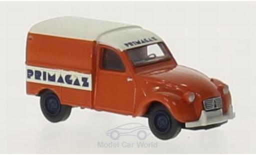 Citroen 2CV 1/87 Brekina Primagaz Kastenente coche miniatura