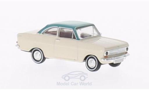 Opel Kadett 1/87 Brekina A Coup beige/türkis coche miniatura