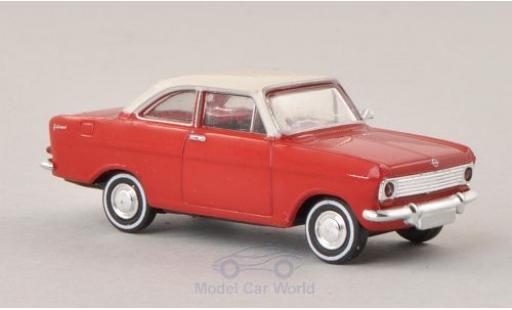 Coche miniatura Opel Kadett 1/87 Brekina A Coupe rojo/blanco Opel Kadett 1/87 Brekina A Coupe rojo/blanco coche miniatura