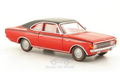Opel Rekord 1/87 Brekina C Coupe rojo/negro coche miniatura