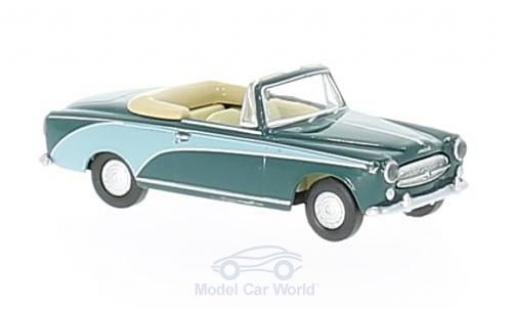 Coche miniatura Peugeot 403 1/87 Brekina Cabrio de Luxe verde Peugeot 403 1/87 Brekina Cabrio de Luxe verde coche miniatura