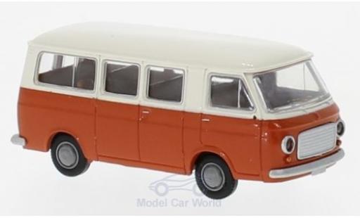 Fiat 238 1/87 Brekina Bus blanco/naranja coche miniatura