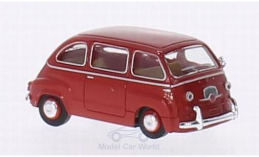 Fiat Multipla 1/87 Brekina rojo coche miniatura