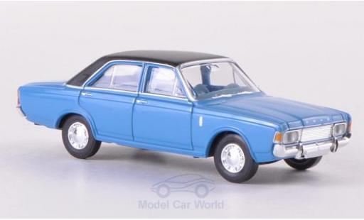 Ford 20M 1/87 Brekina 20m (P7b) azul/matt-negro coche miniatura