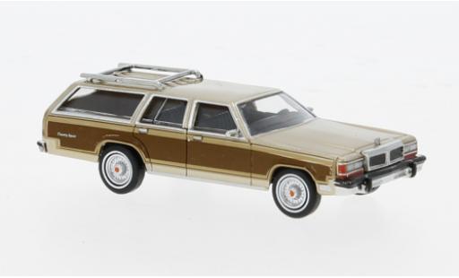 Coche miniatura Ford LTD 1/87 Brekina Country Squire gold 1979 1:87 Ford LTD 1/87 Brekina Country Squire gold 1979 1:87 coche miniatura