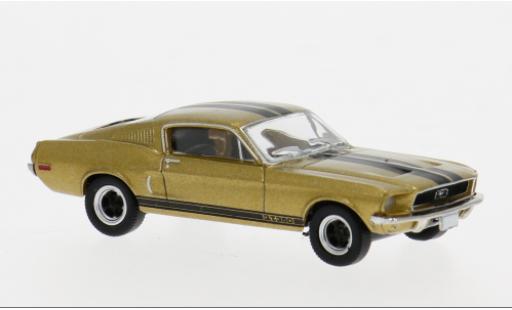 Coche miniatura Ford Mustang 1/87 Brekina GT 350 Fastback gold/schwarz 1968 1:87 Ford Mustang 1/87 Brekina GT 350 Fastback gold/schwarz 1968 1:87 coche miniatura