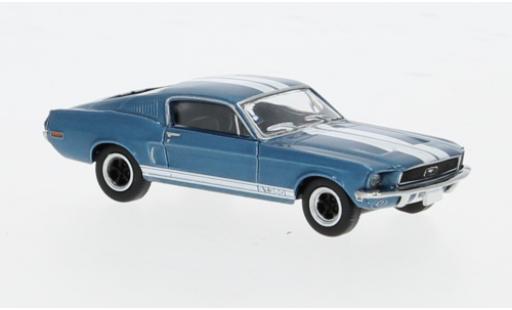 Coche miniatura Ford Mustang 1/87 Brekina GT 350 Fastback metallise blau/weiss 1968 1:87 Ford Mustang 1/87 Brekina GT 350 Fastback metallise blau/weiss 1968 1:87 coche miniatura