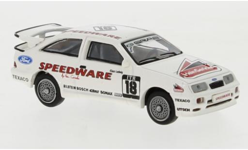 Ford Sierra 1/87 Brekina RS 500 Cosworth No.18 Hein Gericke DTM 1988 K.Ludwig coche miniatura