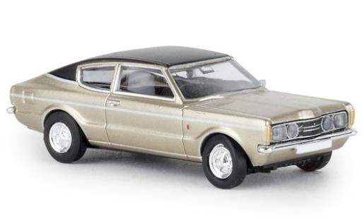 Ford Taunus 1/87 Brekina Coupe GXL gold/negro 1972 coche miniatura