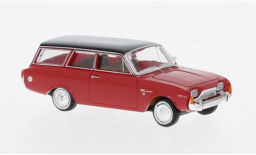 Ford Taunus 1/87 Brekina P3 Turnier rojo/schwarz 1964 1:87 coche miniatura
