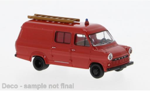 Coche miniatura Ford Transit 1/87 Brekina rojo/schwarz Feuerwehr 1970 1:87 Ford Transit 1/87 Brekina rojo/schwarz Feuerwehr 1970 1:87 coche miniatura