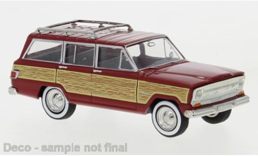 Coche miniatura Jeep Wagoneer 1/87 Brekina B rojo 1968 Woody Jeep Wagoneer 1/87 Brekina B rojo 1968 Woody coche miniatura