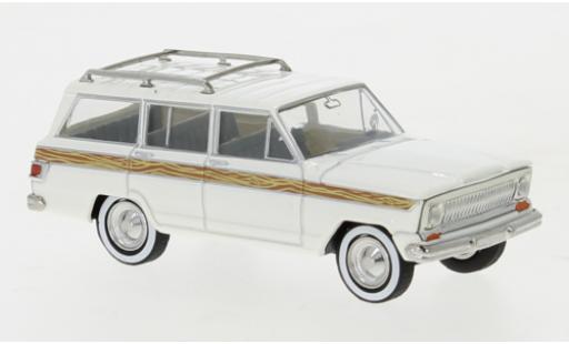 Coche miniatura Jeep Wagoneer 1/87 Brekina B blanco 1968 Wooden Stripe Jeep Wagoneer 1/87 Brekina B blanco 1968 Wooden Stripe coche miniatura