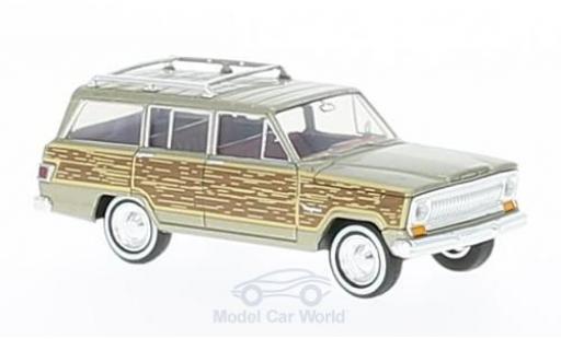 Coche miniatura Jeep Wagoneer 1/87 Brekina metalico beige/Holzoptik Woody Jeep Wagoneer 1/87 Brekina metalico beige/Holzoptik Woody coche miniatura