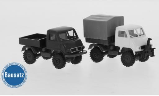 Coche miniatura Mercedes Unimog 1/87 Brekina 402 Sortiment zum Bau von 2 Modellen 1950 Mercedes Unimog 1/87 Brekina 402 Sortiment zum Bau von 2 Modellen 1950 coche miniatura