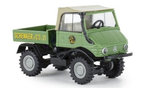 Coche miniatura Mercedes Unimog 1/87 Brekina 421 Schenker 1966 Pritsche Mercedes Unimog 1/87 Brekina 421 Schenker 1966 Pritsche coche miniatura