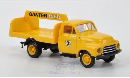 Coche miniatura Opel Blitz 1/87 Brekina Getränkepritsche Ganter Bier Opel Blitz 1/87 Brekina Getränkepritsche Ganter Bier coche miniatura