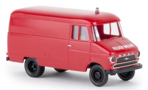 Coche miniatura Opel Blitz 1/87 Brekina Kasten A Feuerwehr 1959 Opel Blitz 1/87 Brekina Kasten A Feuerwehr 1959 coche miniatura