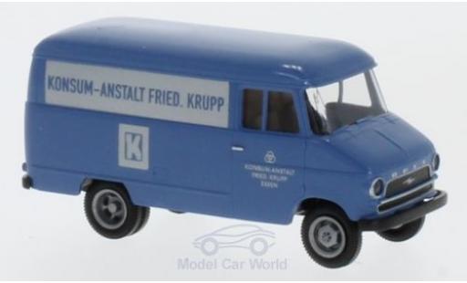 Coche miniatura Opel Blitz 1/87 Brekina Konsum-Anstalt Friedrich Krupp Kasten Opel Blitz 1/87 Brekina Konsum-Anstalt Friedrich Krupp Kasten coche miniatura