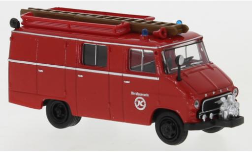 Coche miniatura Opel Blitz 1/87 Brekina LF 8 Werkfeuerwehr Kässbohrer 1959 Opel Blitz 1/87 Brekina LF 8 Werkfeuerwehr Kässbohrer 1959 coche miniatura