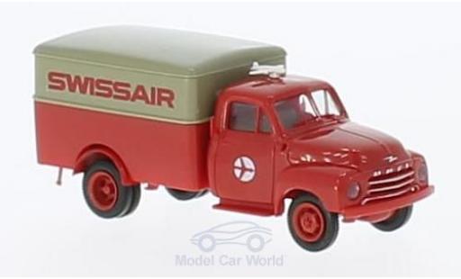 Coche miniatura Opel Blitz 1/87 Brekina Swissair Koffer Opel Blitz 1/87 Brekina Swissair Koffer coche miniatura