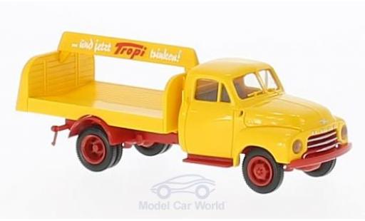 Coche miniatura Opel Blitz 1/87 Brekina Tropi Getränkeaufbau Opel Blitz 1/87 Brekina Tropi Getränkeaufbau coche miniatura
