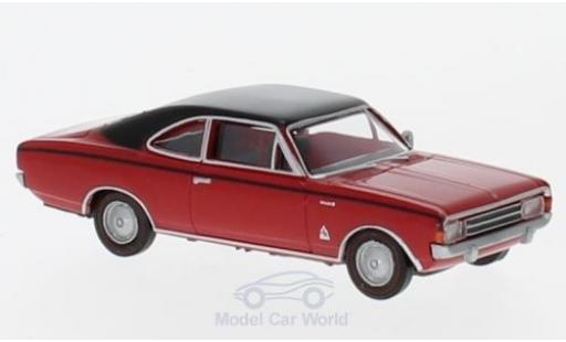 Opel Rekord 1/87 Brekina C Coupe rojo/negro aus der Schweiz coche miniatura