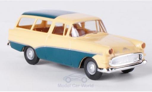 Coche miniatura Opel Rekord 1/87 Brekina P1 Caravan beige/türkis Opel Rekord 1/87 Brekina P1 Caravan beige/türkis coche miniatura