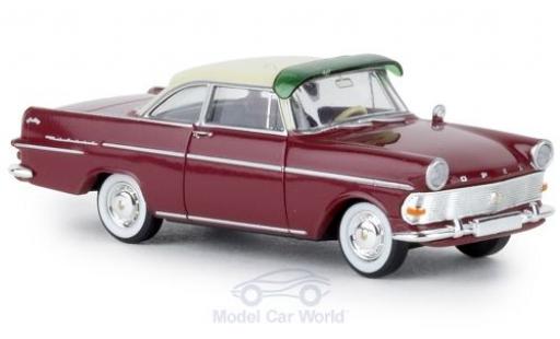 Opel Rekord 1/87 Brekina P2 Coupe rojo/beige TD coche miniatura