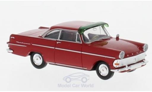 Opel Rekord 1/87 Brekina P2 Coupe rojo mit Sonnenblende coche miniatura