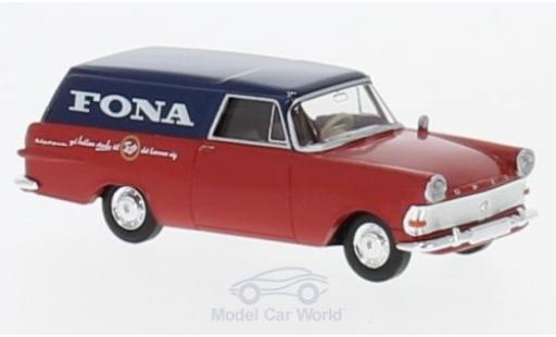 Coche miniatura Opel Rekord 1/87 Brekina P2 Kasten Fona (DK) Opel Rekord 1/87 Brekina P2 Kasten Fona (DK) coche miniatura
