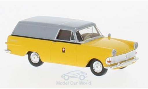 Coche miniatura Opel Rekord 1/87 Brekina P2 Kasten PTT (CH) Opel Rekord 1/87 Brekina P2 Kasten PTT (CH) coche miniatura