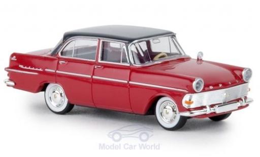 Opel Rekord 1/87 Brekina P2 rojo/gris TD coche miniatura