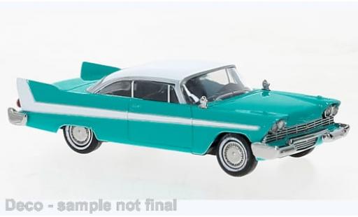 Coche miniatura Plymouth Fury 1/87 Brekina blau/weiss 1958 1:87 Plymouth Fury 1/87 Brekina blau/weiss 1958 1:87 coche miniatura
