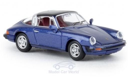 Porsche 930 Targa 1/87 Brekina 911 G Targa metalico azul 1976 TD coche miniatura
